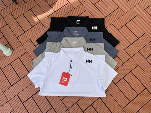 Luxus Helly Hansen Kurzarmhemden Schwarz Casual Kollektion