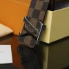 Luxus Louis Vuitton Gürtel Braune Lederkollektion