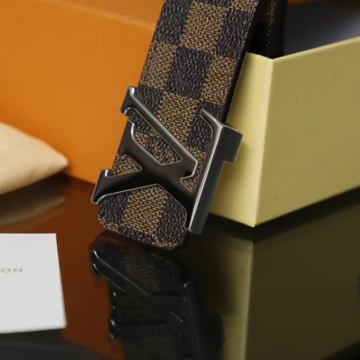 Luxus Louis Vuitton Gürtel Braune Lederkollektion