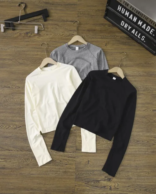 Bestseller: Langarmshirt von Lululemon im schwarzen Stil