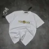 Hochwertiger Versace Kurzarm Gold Baumwolle Klassischer Stil