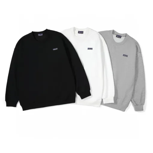 Premium Patagonia Sweatshirts Schwarz Baumwolle Klassisch Luxus