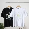 Bestseller Loewe Kurzarm Schwarz Baumwolle Bestickt Stil