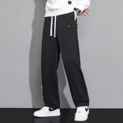 Premium Stone Island Freizeithose Schwarz Luxus
