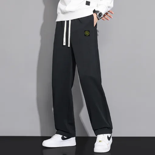 Premium Stone Island Freizeithose Schwarz Luxus