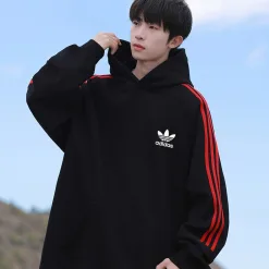 Hochwertige Adidas Sweatshirts Weiß Klassischer Stil