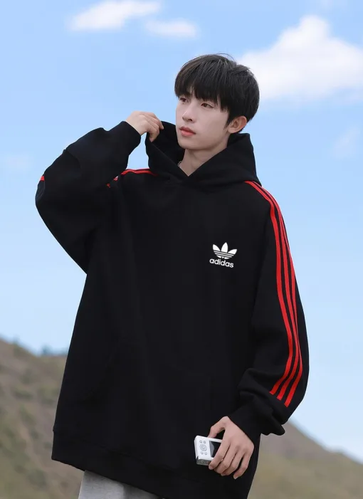 Hochwertige Adidas Sweatshirts Weiß Klassischer Stil