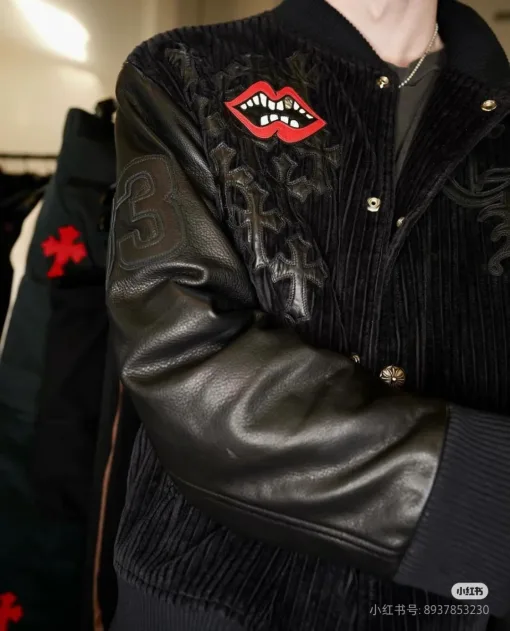 Hochwertige Jacken aus Wolljacquard-Kollektion von Chrome Hearts
