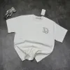 Premium Dior Kurzarm Schwarz Baumwolle Logo Style
