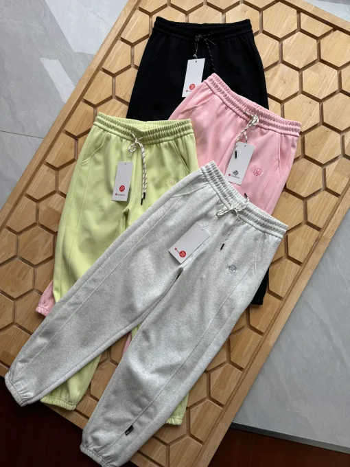 Bestseller Lululemon Casual Pants Schwarz Bestickt Luxus