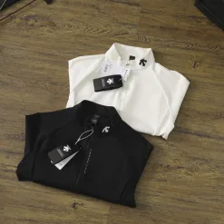 Premium Descente Cardigans Weiß Nylon Casual Luxury