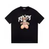 Bestseller Fendi Kurzarm Schwarz Print Luxus