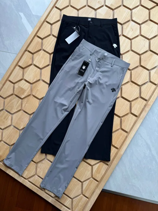 Premium Descente Hose Grau Seide Casual Luxury