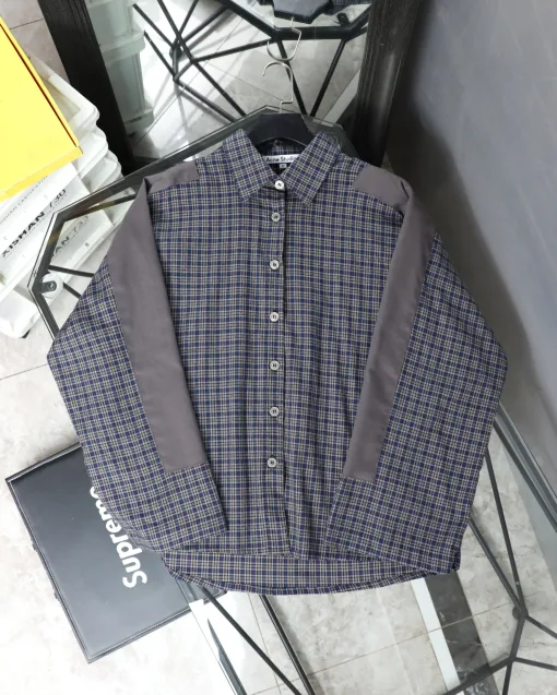 Hochwertige Acne Studios Langarm-Patchwork-Kollektion