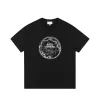Premium Gucci Kurzarmhemd aus schwarzer Baumwolle im Logo-Stil