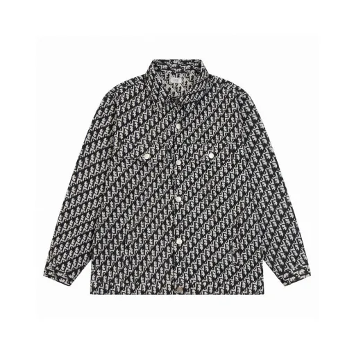 Luxus-Dior-Hemd Denim Classic Luxury
