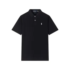 Luxus Ralph Lauren Kurzarm-T-Shirts Weißes Baumwolllogo Luxus