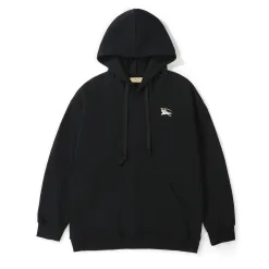 Luxus-Sweatshirts von Burberry aus schwarzer Baumwolle mit Stickerei