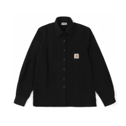 Premium Carhartt Langarmshirt Schwarz Baumwolle Klassisch Luxus