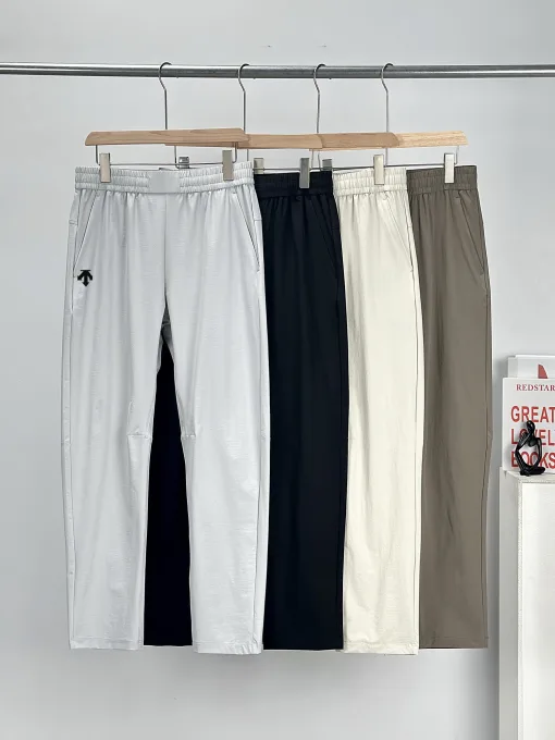 Premium Descente Freizeithose Schwarz Baumwolle Casual Style