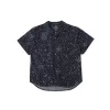 Premium Louis Vuitton Kurzarmhemd im Denim-Monogramm-Stil