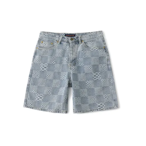 Hochwertige Louis Vuitton Shorts Denim Logo Kollektion