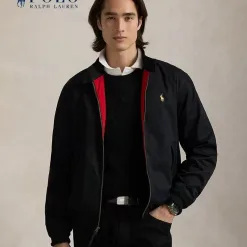 Bestseller Ralph Lauren Mantel Marineblau Baumwolle Klassischer Stil
