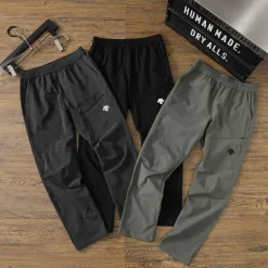 Hochwertige Descente Hose aus schwarzem Nylon, Casual Kollektion