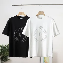 Hochwertiges Dior Kurzarm-Logo aus schwarzer Baumwolle, Luxus
