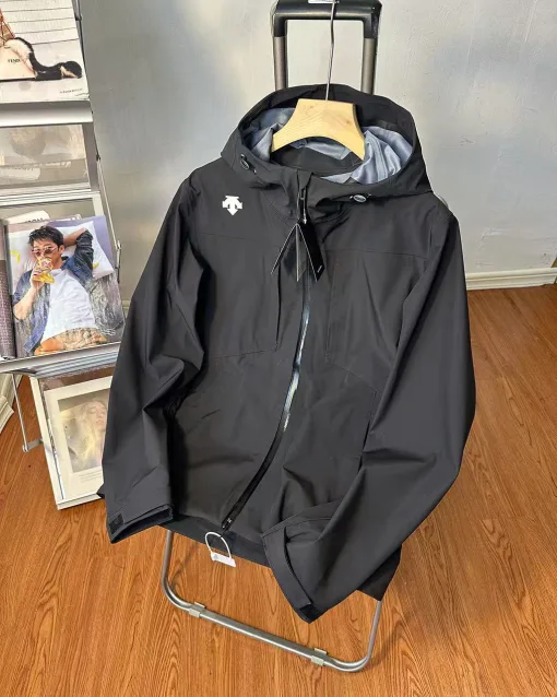 Premium Qualität Descente Mäntel Schwarz Casual Style