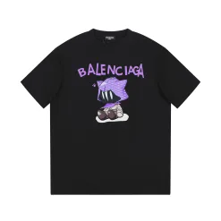 Bestseller Balenciaga Kurzarm Schwarz Logo Luxus