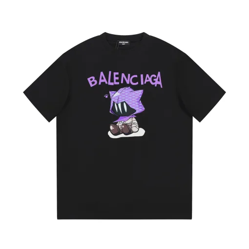 Bestseller Balenciaga Kurzarm Schwarz Logo Luxus