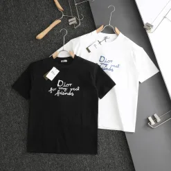 Bestseller Dior Kurzarm Schwarz Logo Luxus
