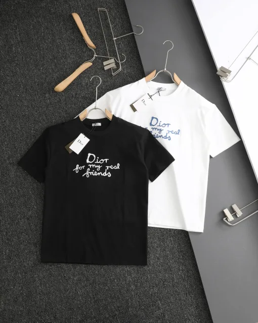 Bestseller Dior Kurzarm Schwarz Logo Luxus