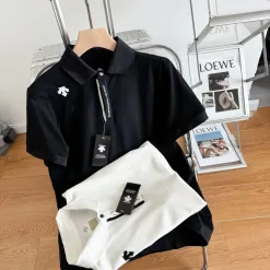 Premium Descente Kurzarm Schwarz Casual Kollektion