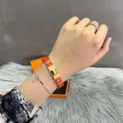 Hochwertiges HermS Armband Gold Elegant Style