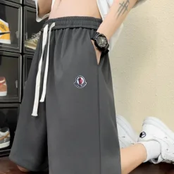 Hochwertige Moncler Shorts Schwarz Monogramm Luxus