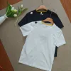 Luxus Descente Kurzarm Schwarz Baumwolle Casual Kollektion