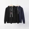 Bestseller Ralph Lauren Mantel Schwarz Fleece Logo Kollektion