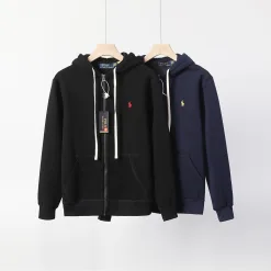 Bestseller Ralph Lauren Mantel Schwarz Fleece Logo Kollektion