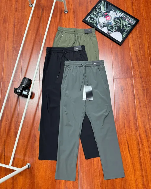 Hochwertige Lululemon Hose Schwarz Polyester Casual Kollektion