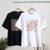 Hochwertige Louis Vuitton Kurzarm Schwarz Monogramm Luxus