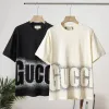 Luxus Gucci T-Shirt Schwarz Baumwolle Print Style