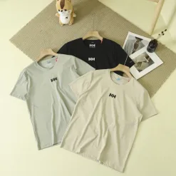 Luxus Helly Hansen Kurzarm Schwarz Seide Atmungsaktiv Luxus