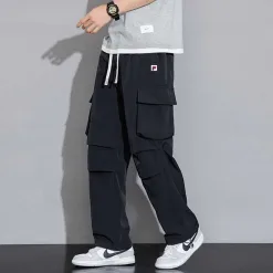 Fila Overalls in Premiumqualität, Schwarz, Nylon, Luxus