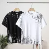 Premium Qualität Dior Kurzarm Schwarz Baumwolle Logo Luxus