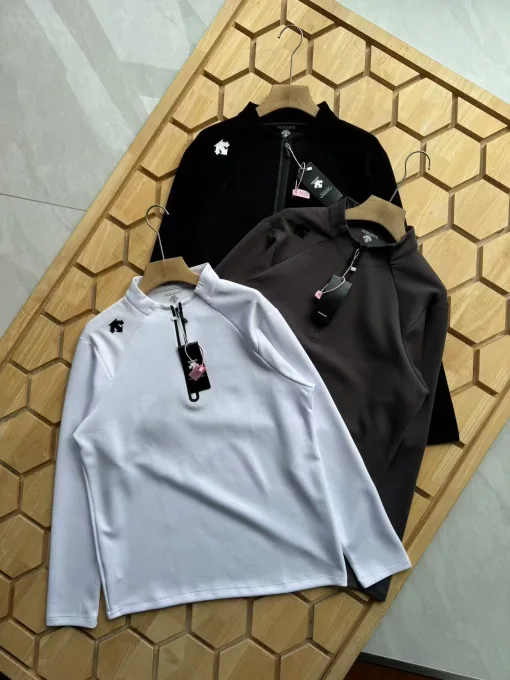Premium Descente Langarm Schwarz Casual Style