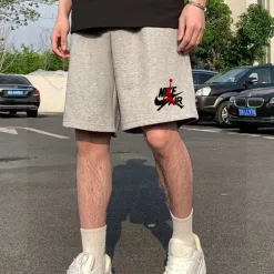 Premium Qualität Nike Shorts Schwarz Monogramm Luxus