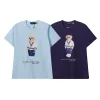 Hochwertige Ralph Lauren Kurzarm Blau Baumwolle Casual Luxury