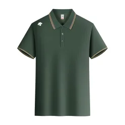 Bestseller Descente Kurzarmhemd aus weißer Seide im Casual-Stil